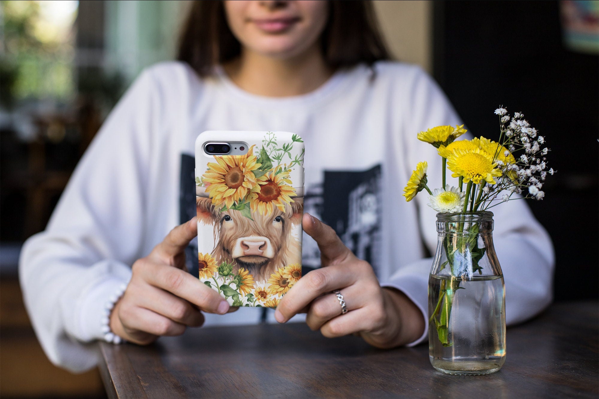 Country Girl Phone Case, Cow Lover Phone Case, Highland Cows, Highland