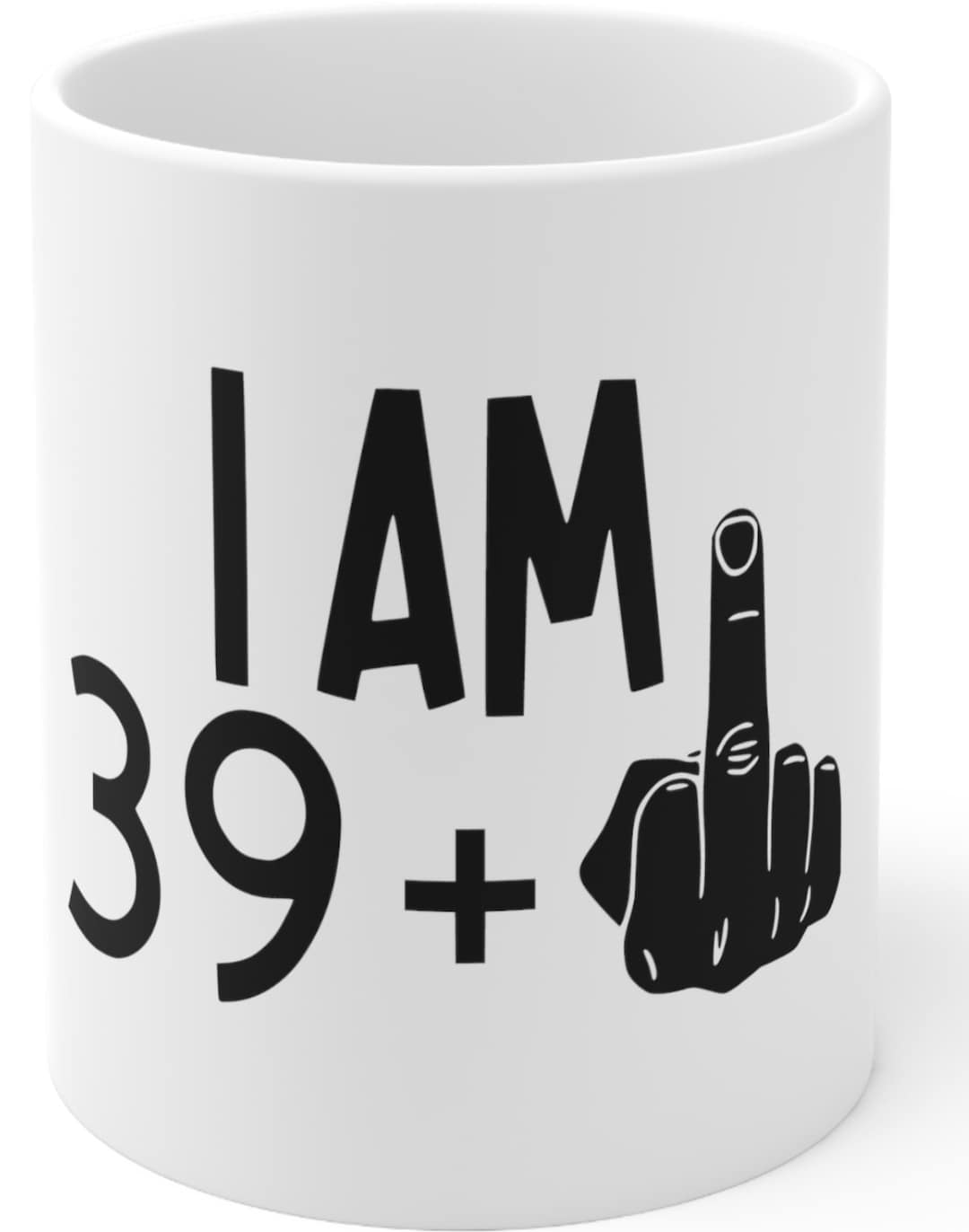 I Am 39 Middle Finger, Silhouette Design, 40th Birthday Funny, SVG