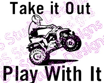 Funny 4 Wheeler ATV SVG File: Outdoor Fun, Cricut Ready (Digital Download)