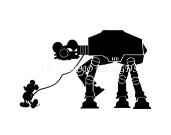 Mickey Walking At-At, Star Wars, Disneyland