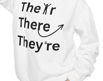Their, There, They're, Proper Grammar, Funny Digital Download, SVG, PNG, Cutting Machine