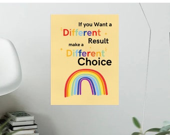 Motivational School Poster: Rainbow Classroom Decor (Digital Download)