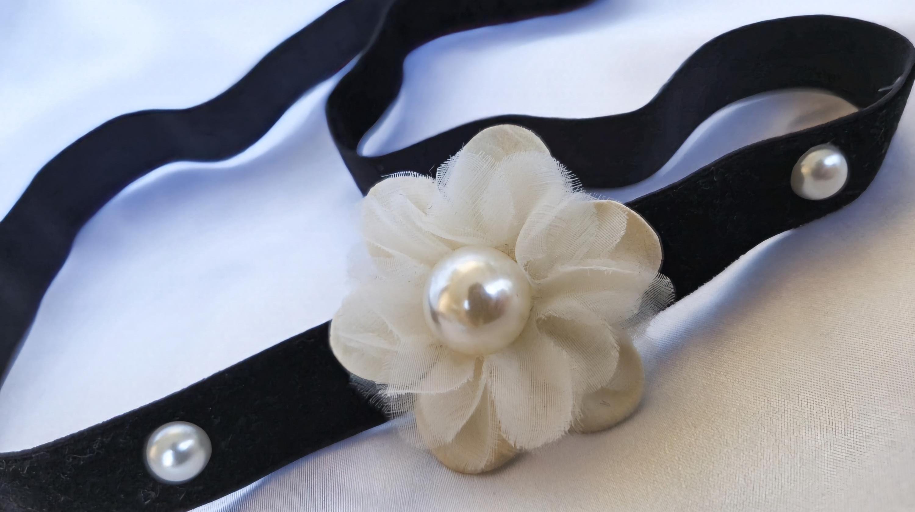 Handmade Flower Stretch Waist Belt: Pearl Accent - Etsy