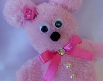 Pink Teddy Bear, Fluffy Teddy Bear, Pink Teddy Bear, Teddy Bear, Toy, Gift