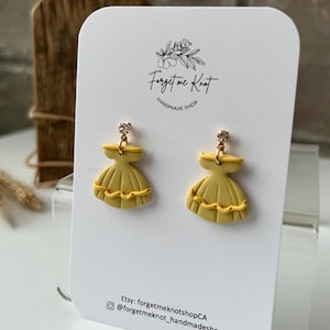 Yellow Dress Earring - Etsy Canada