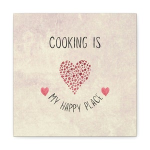 Kitchen decor, Wall decor, Canvas print, Kitchen art, Cooking theme, Foodie Gift, Chef Gift, Heart graphics - cooking#9