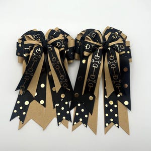 Go for Gold Equestrian Show Bows