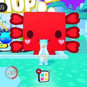Big games pet sim 99 love axolotl valentines