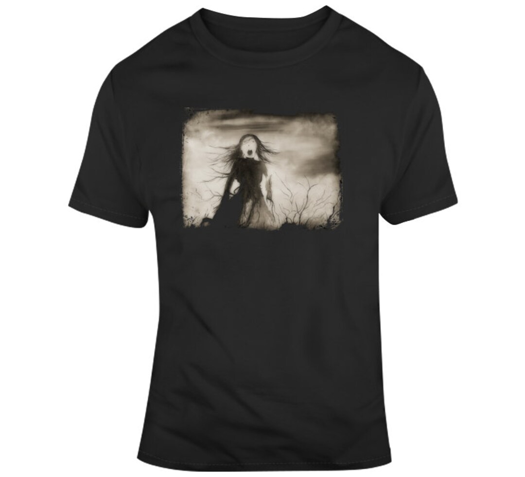 The Girl Who Stood on a Grave Scary Stories Tee - Etsy