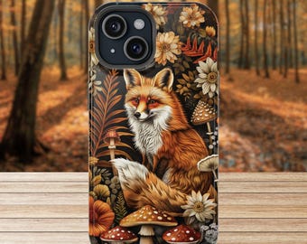 Cottagecore Fox iPhone Case:  Woodland Forest Animal MagSafe CoverCover for iphone and Samsung Galaxy s26
