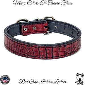 Leather Dog Collar, Custom Leather Dog Collar, Leather Collar, Handcrafted Leather Collar, Genuine Leather Dog Collar, 1&quot; Wide Dog Collar