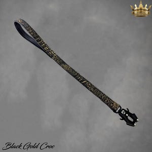 Correa de cuero para perros con mosquetón giratorio