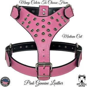 Studded Leather Dog Harness, Custom Leather Dog Harness, Big Dog Harness, Leather Vest for Dogs, Heavy Duty Dog Harness, Handcrafted Harness