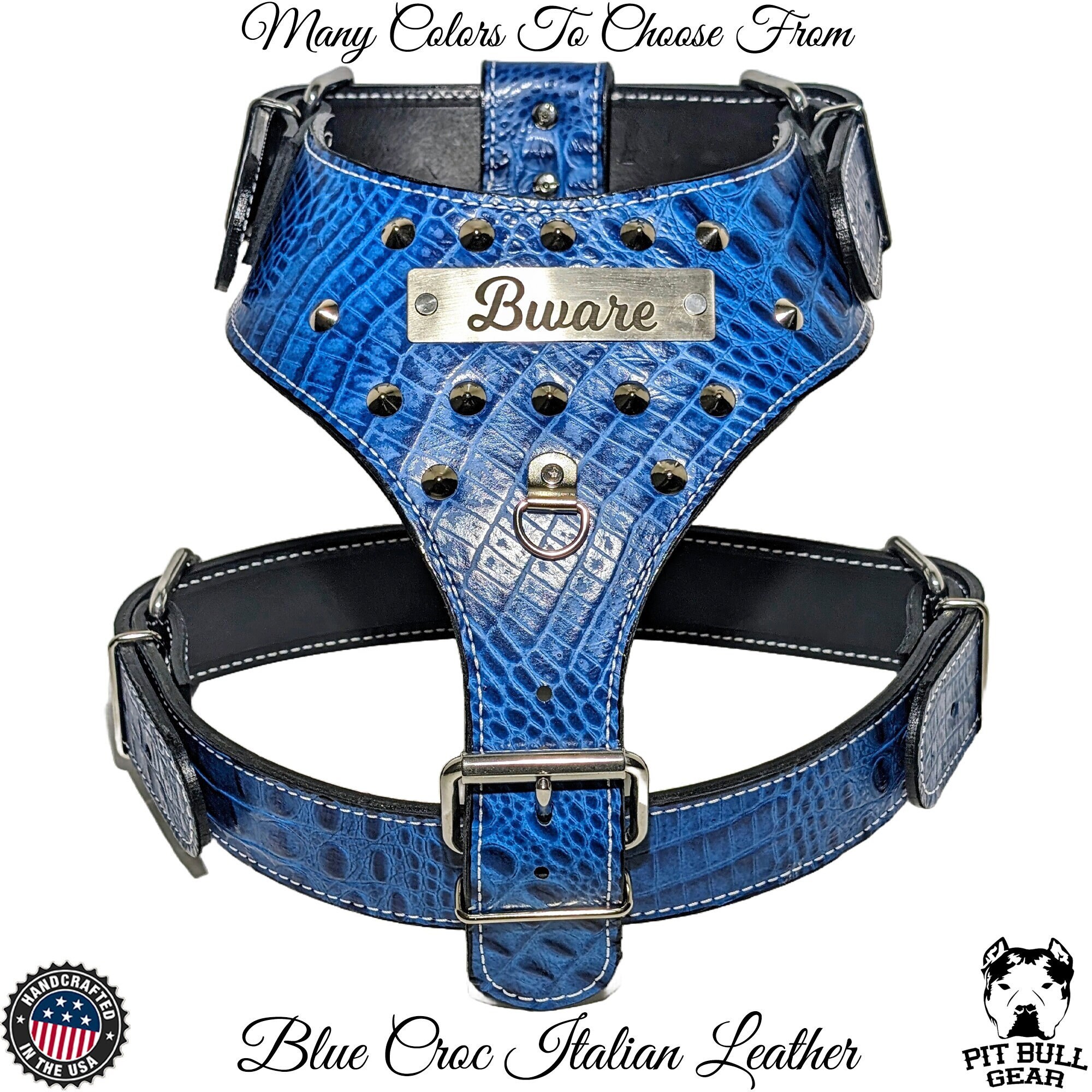 Custom pitbull harness online