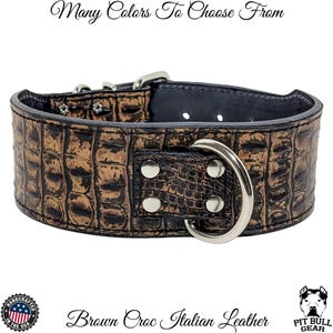 Leather Dog Collar, Large Breed Dog Collar, Custom Made Leather Dog Collar, Heavy Duty Leather Dog Collar, Real Leather Dog Collar, 2.5 Wide