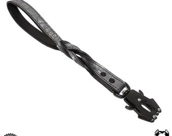 Laisse en cuir pour chien : Laisse de dressage robuste pour chien, 15 po.