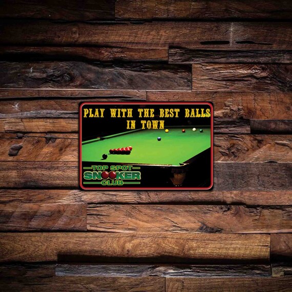 Pool Table Balls Sign Pool Table Sign Metal Door Sign Etsy