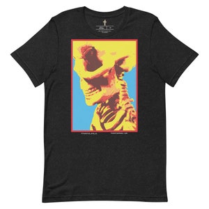 Thanatos & Co Pop Art Skeleton Bust black Unisex t-shirt