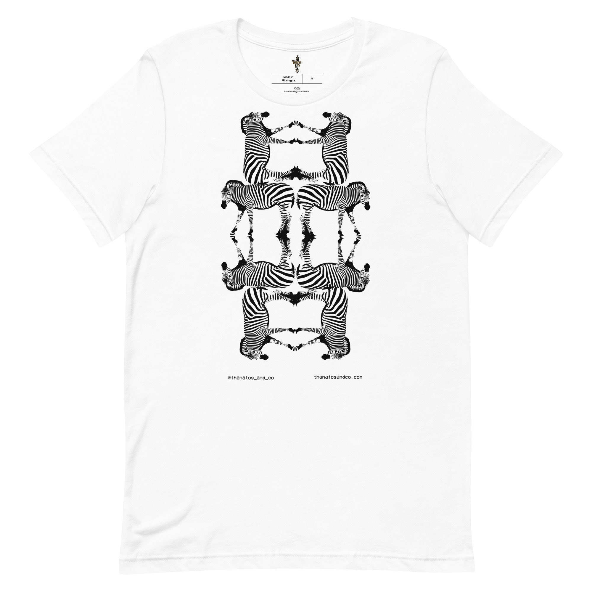 トップス Heaven and Earth pierced zebra T Zebra Stack Unisex T-shirt - Etsy