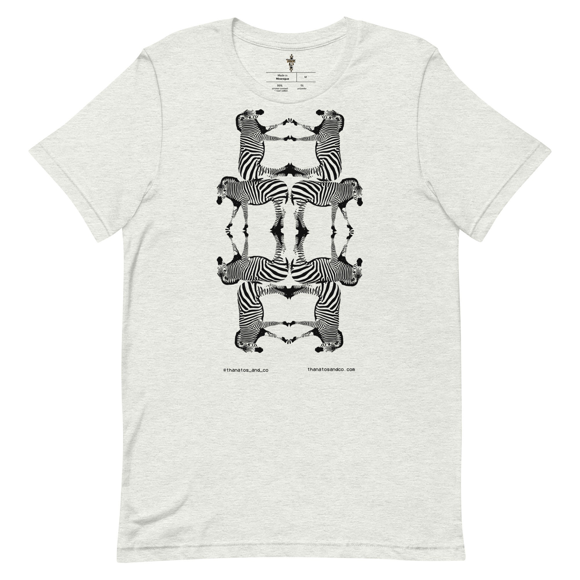 トップス Heaven and Earth pierced zebra T トップス Heaven and Earth pierced zebra T Zebra Stack Unisex