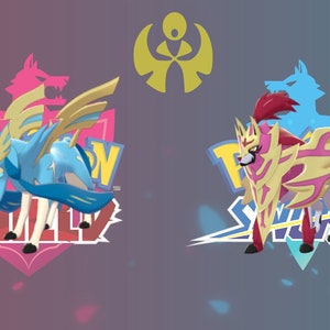 Pokemon Sword & Shield / Shiny Legendary Zacian Zamazenta 