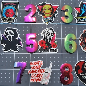 Resin Planar, Halloween, Horror, 80s, Neon, Cabochon, Flat back