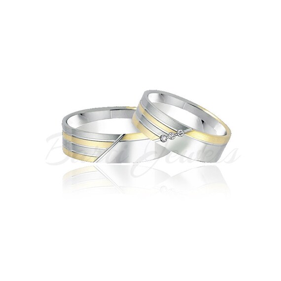 Cheap Matching Couple Promise Rings with CZ | Acessórios, Alianças  modernas, Alianças