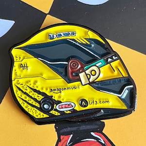 Pierre Gasly &quot;Wolverine&quot; GP Belgian 2024 F1 Helmet enamel pin | Perfect for F1 Gift