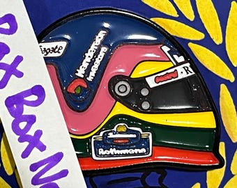 Jacques Villeneuve 1997 F1 Helmet Pin Badge Unique Gift for F1 Collector
