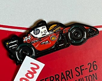 Lewis Hamilton Ferrari SF26 2026 F1 Pin Badge Unique Gift for F1 Collector
