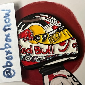 Yuki Tsunoda Japan GP 2025 F1 Helmet enamel pin | Perfect for F1 Gift