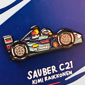 Kimi Räikkönen Sauber C21 2001 Livery F1 Emaille Pin | Perfekt für F1 Geschenk