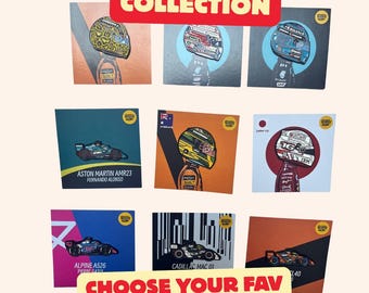 F1 Gifts for Formula 1 Fans | F1 Soft Enamel Pin Collection | Racing Gift | Formula One Inspired Collector Pin