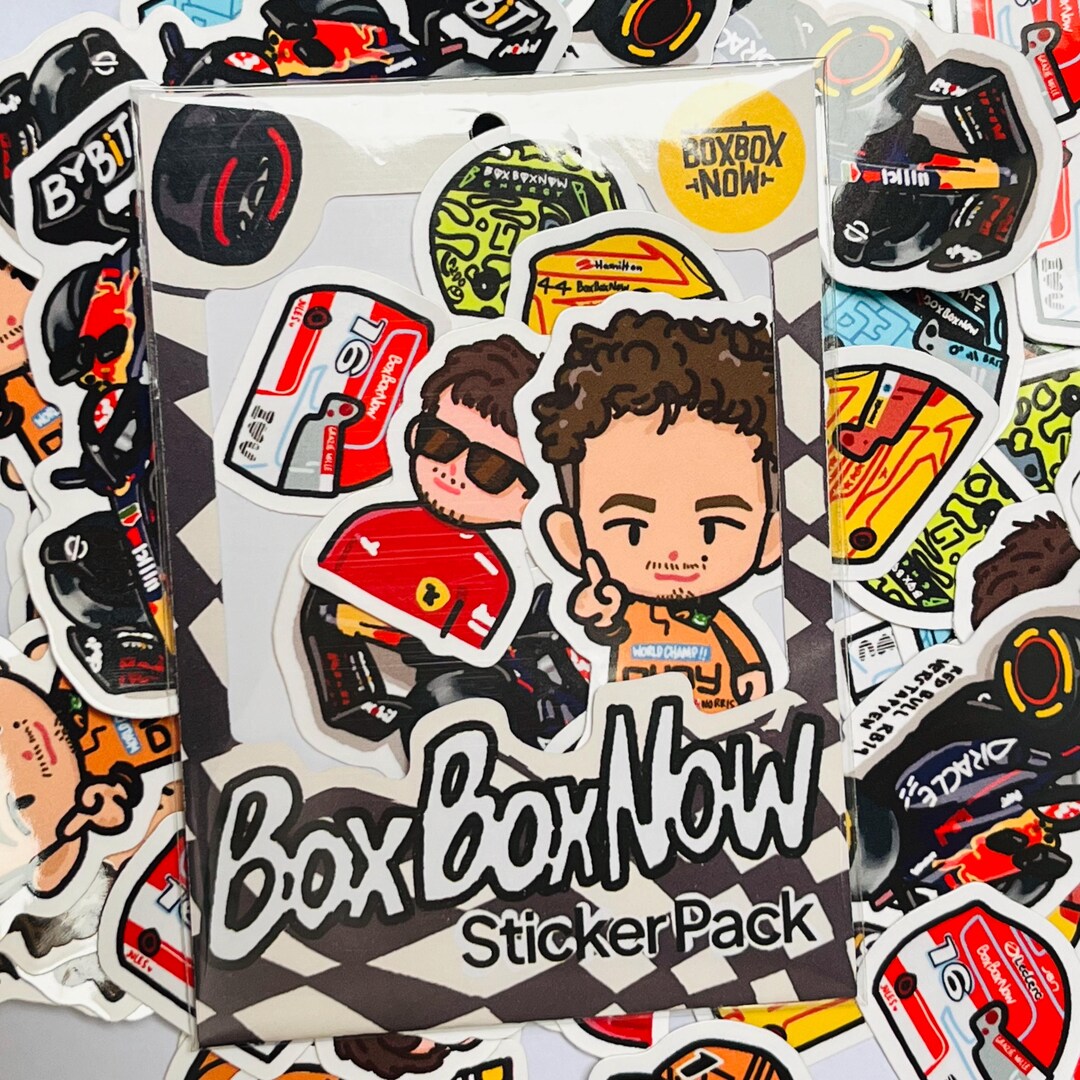 Chibi F1 Sticker Pack - Cute Chibi, No AI Generated, Cars, Helmets ...
