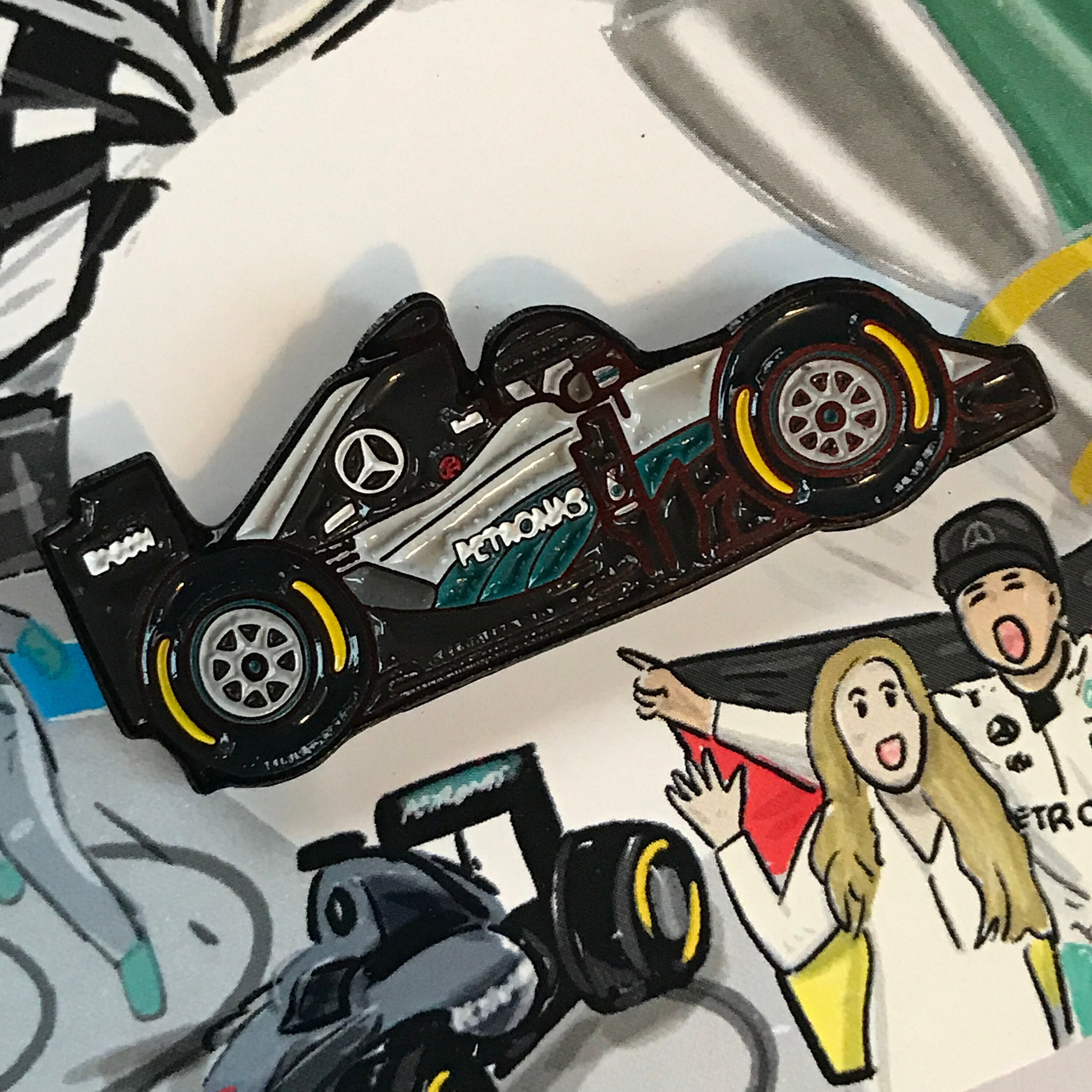 Nico Rosberg Mercedes W07 F1 Enamel Pin Perfect for F1 Gift - Etsy