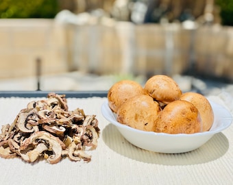 Freeze Dried Baby Bella Mushrooms Slices, Portobello slices, Lightweight, Soup Ingredient