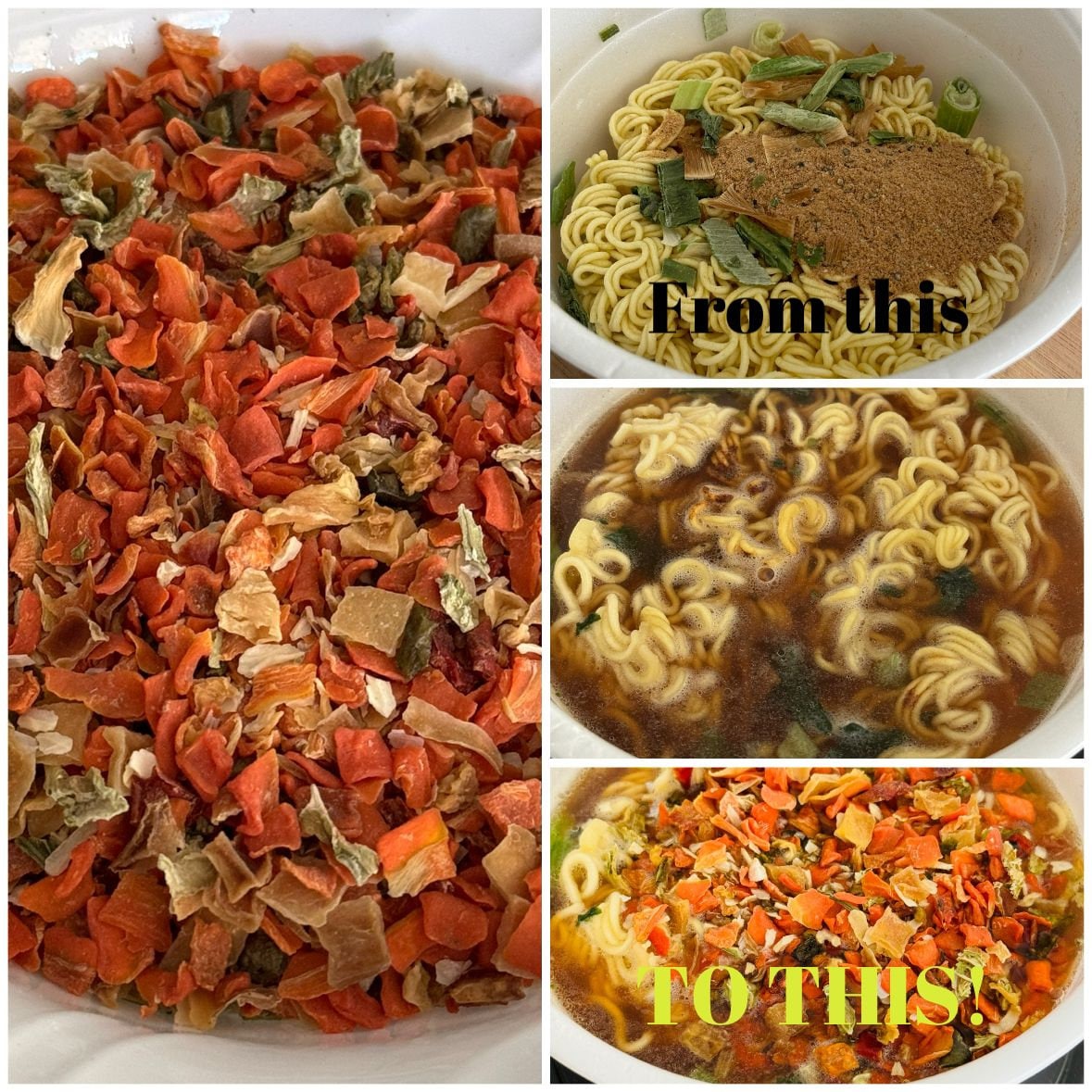 Dry Toppings Freeze Dried Vegetable Mix Ramen Toppers - Etsy