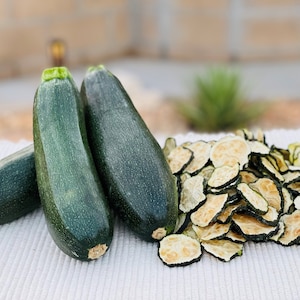 Dehydrated and Sliced Dried Green Italian Zucchini