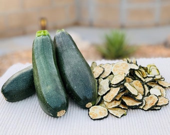 Dehydrated and Sliced Dried Green Italian Zucchini