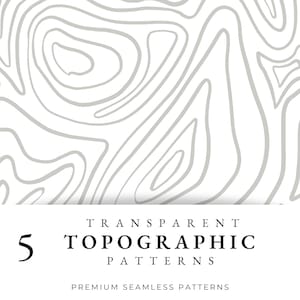 Topographie Gris Sans couture Motif, Motif de répétition de carte transparente, Papier numérique urbain sans couture, Scrapbook, PNG, Design imprimable moderne