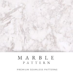 Op de afbeelding: Een naadloos patroon met een witte marmertextuur met subtiele grijze aderen. Het patroon is ideaal voor gebruik in designprojecten, zoals het maken van achtergronden, behang of textiel.