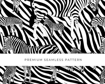 Motivo zebrato senza cuciture: texture con stampa animalier (PNG, SVG)