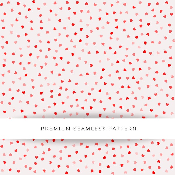 Hearts seamless pattern, Love seamless file, Heart  repeat file, Digital print design for commercial use PNG