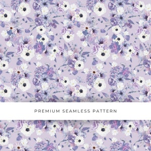 Bloemen naadloos patroon, herhaal digitaal papier, romantisch bloemen bedrukbaar ontwerp, bloemen naadloze textuur PNG