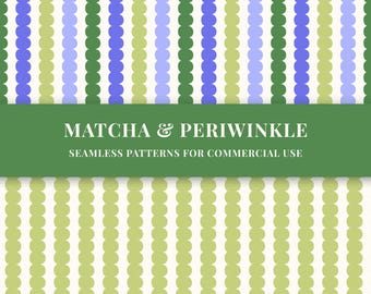 9 Green Blue Seamless pattern bundle (PNG)