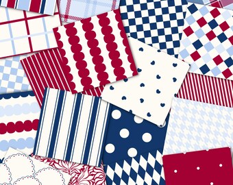 100 Nautical Coordinated Seamless patterns bundle (PNG)