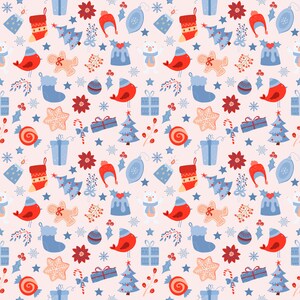 Christmas seamless file, Holiday seamless pattern PNG, Gingerbread Seamless Pattern for commercial use, Christmas seamless pattern for print