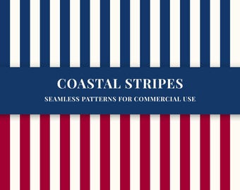 13 Coastal Seamless patterns bundle (PNG)