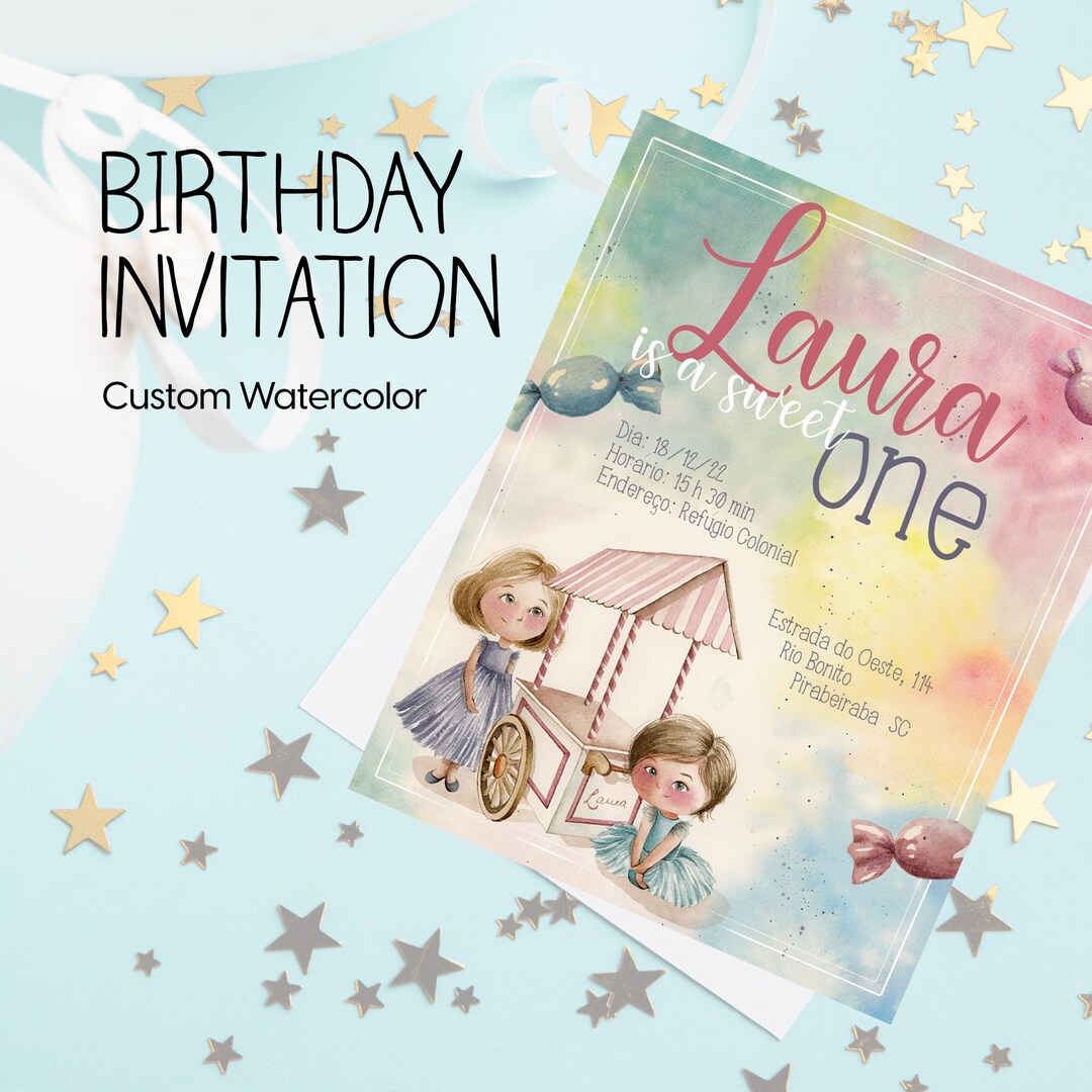 Custom Party Invitations, Personalized, Customized, Unique, Birthday ...