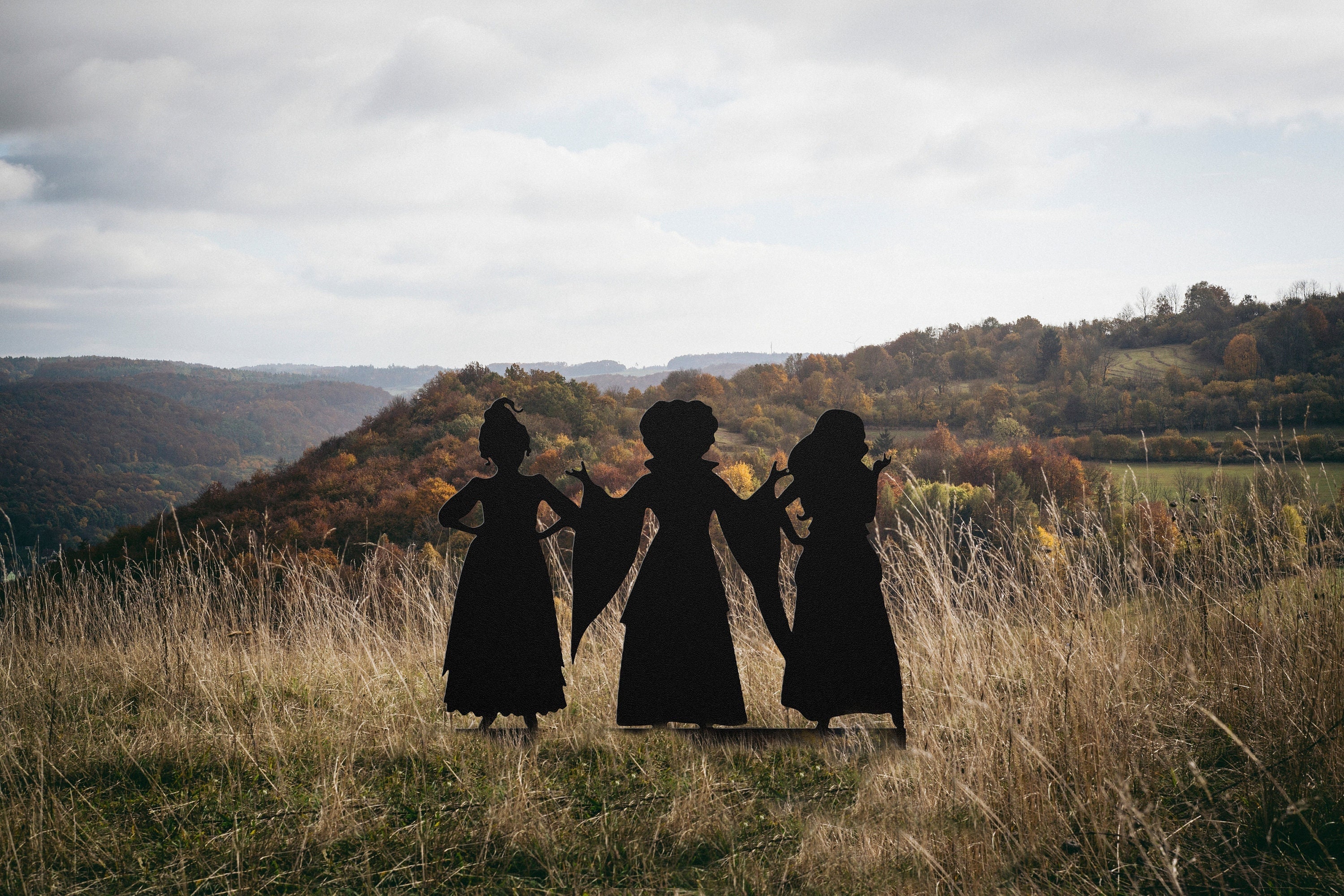 Sanderson Sisters Metal Halloween Yard Decor 3 Witch Sisters Fall Art